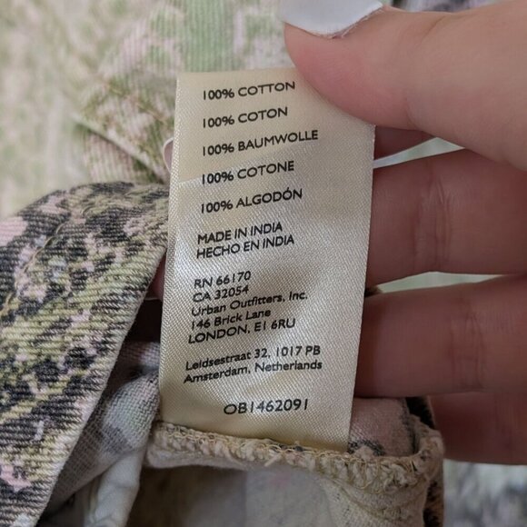 NWT Free People Nadia Moto Jacket Mixed Print ASO Devi Never Have I ever - Picture 14 of 14